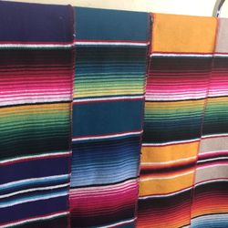 Mexican Serape Table Runner 72" Lightweight Saltillo Sarape Adorno de Mesa or sash graduation 👨‍🎓 más de 9 colores estola 