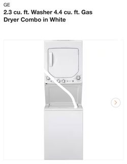 General Electric washer and gas dryer