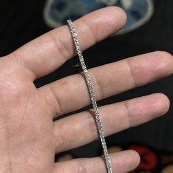 14k Natural Vs1 Diamond tennis bracelet 3ct 7”