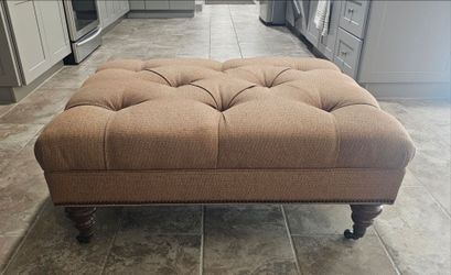 Rolling footstool.