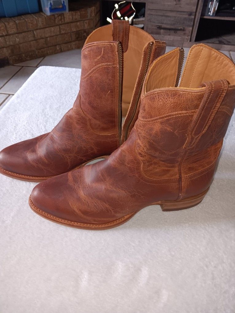 Tacovas Tecovas The Dean Zip/Chelsea Leather Boots Men