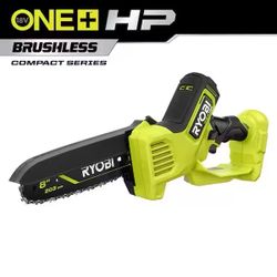 RYOBI 18V Brushless Compact Chainsaw, 8 in
