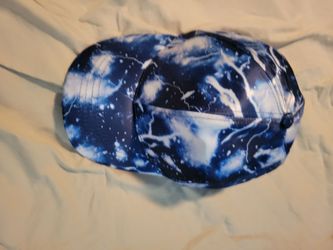 Blue Lightning Print adjustable Hat
