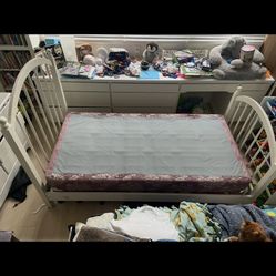 Twin Bed Frame and Boxspring 