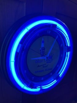 Neon Clock, Spark Plug Garage