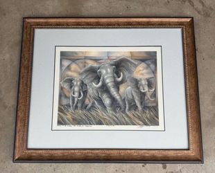 Elephant Framed Art Jodi Bergsma