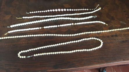 Pearl necklaces