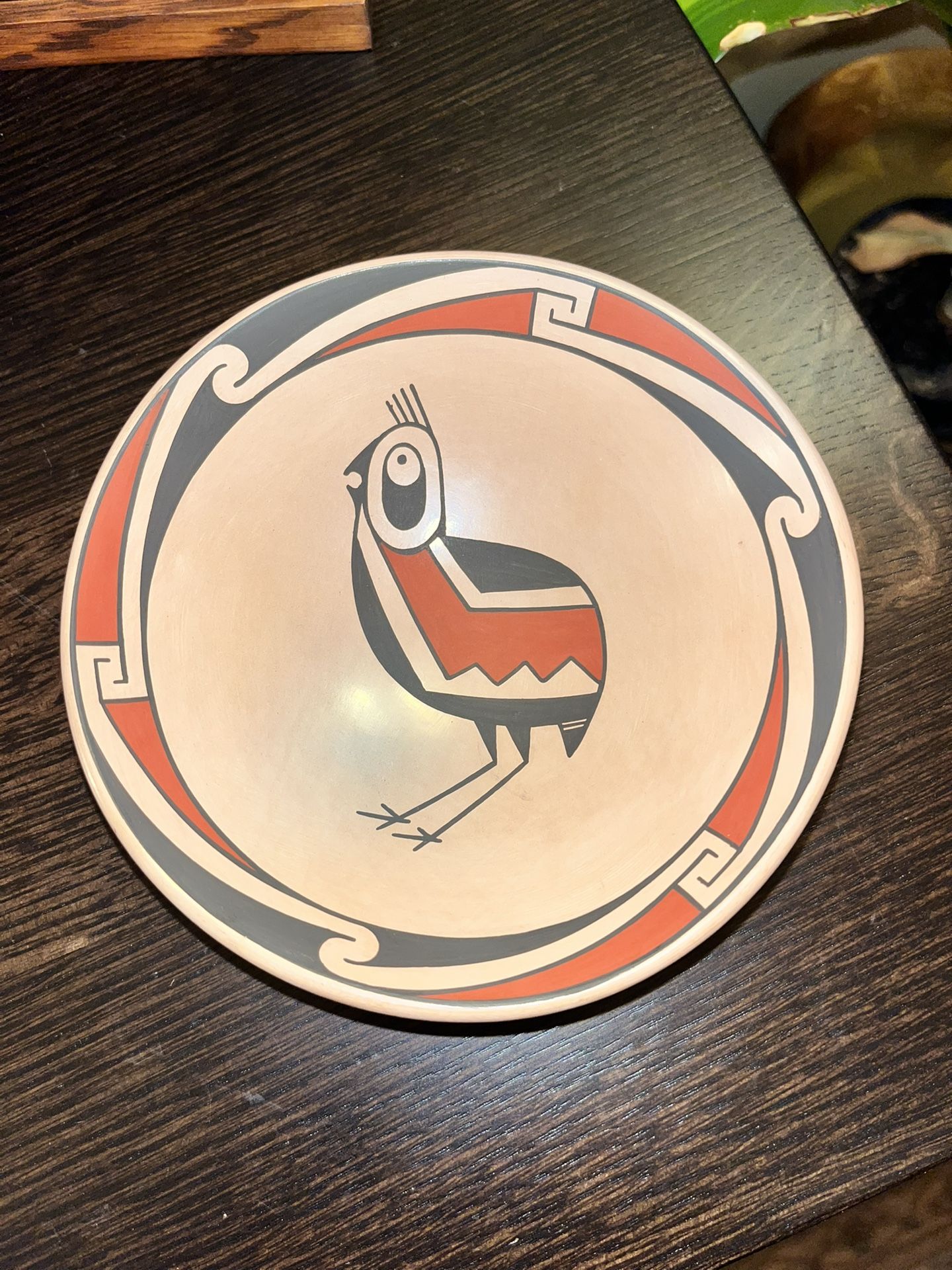 Mata Ortiz José Andres Villalba Mexico Southwestern Native Pottery Plate