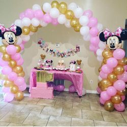 Minnie Arch And Two Column Balloon 