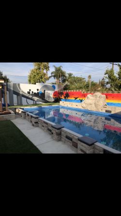 Hand painted mural