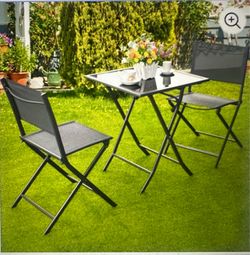 Costway 3 Piece Folding Outdoor Bistro Set