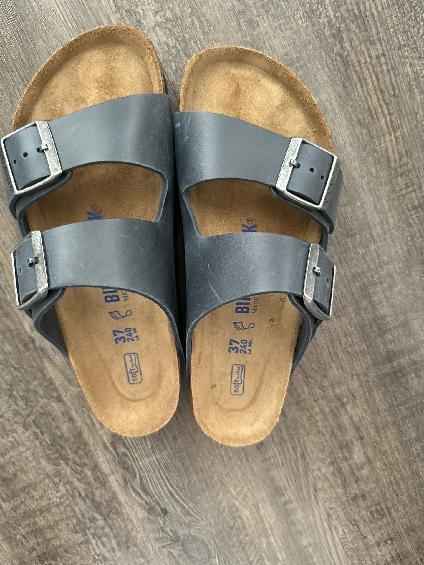 Birkenstock Arizona Navy Leather