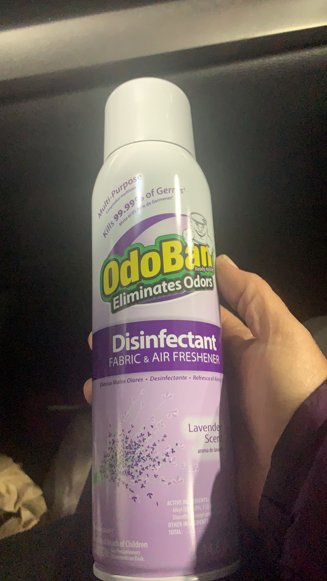 Odoban disinfectant spray ( lavender scent )