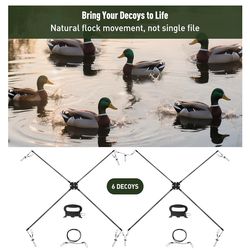 Duck Decoy Spreader and Jerk Rig for Waterfowl Hunting,