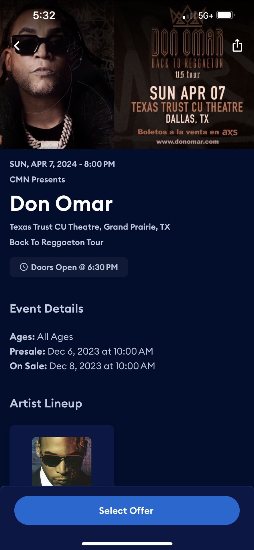 Don Omar Back To Reggaeton tour