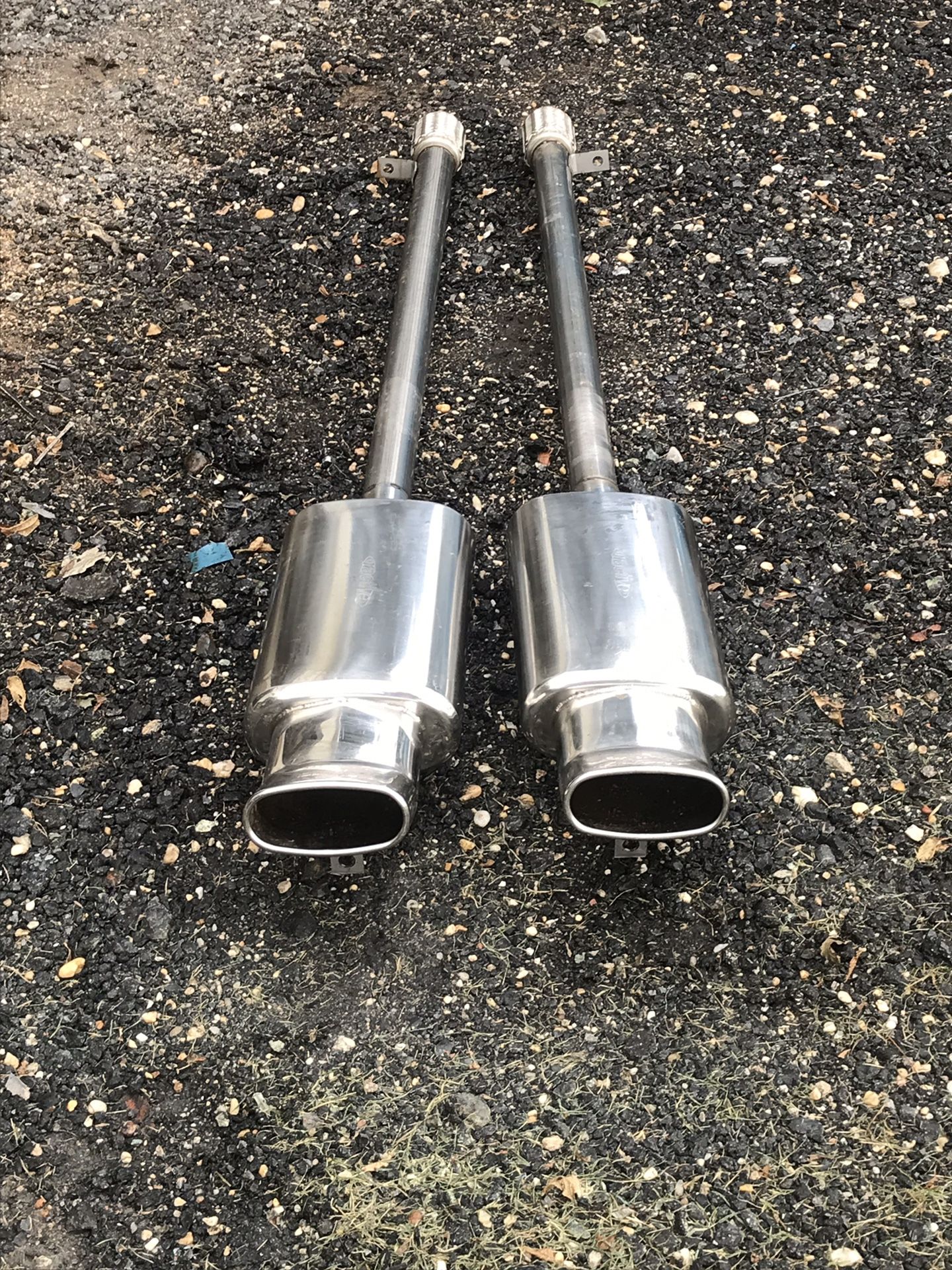 Rective exhaust mufflers stainless steel