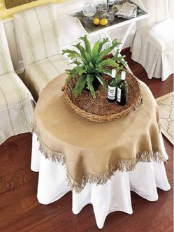 Ballard Designs tabletop tablecloth NEW