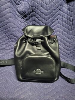 BLACK MINI COACH BACKPACK
