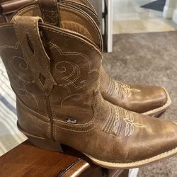 JUSTIN WOMEN'S CHELLIE WESTERN BOOTIES - SQUARE TOE