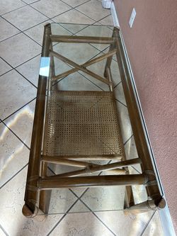 Vintage McGuire San Francisco Bamboo Coffee Table