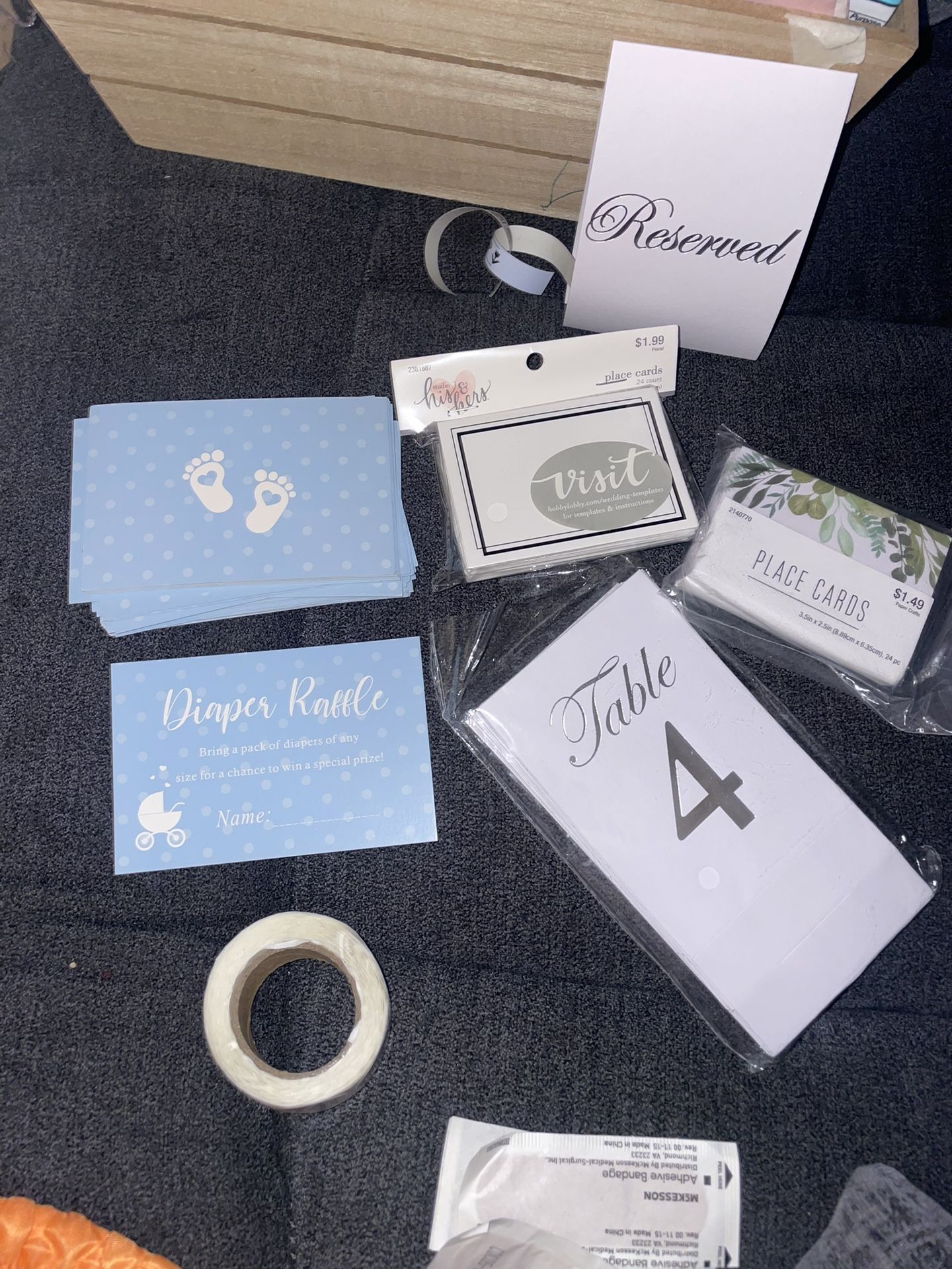 party supplies, baby shower, wedding