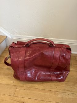 Faux Leather Duffle Bag