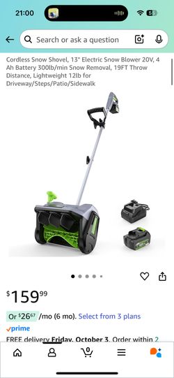 Cordless Snow Shovel（Brand new)