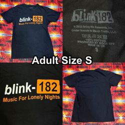 Blink-182 Music For Lonely Nights Official Black T-Shirt Adult Size Small