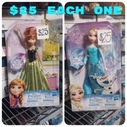 DISNEY FROZEN SINGING DOLLS 