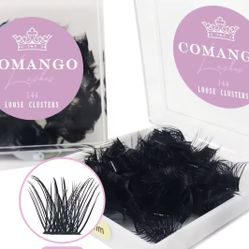 144pcs Individual 10mm C Curl Cluster Lashes Extension DIY