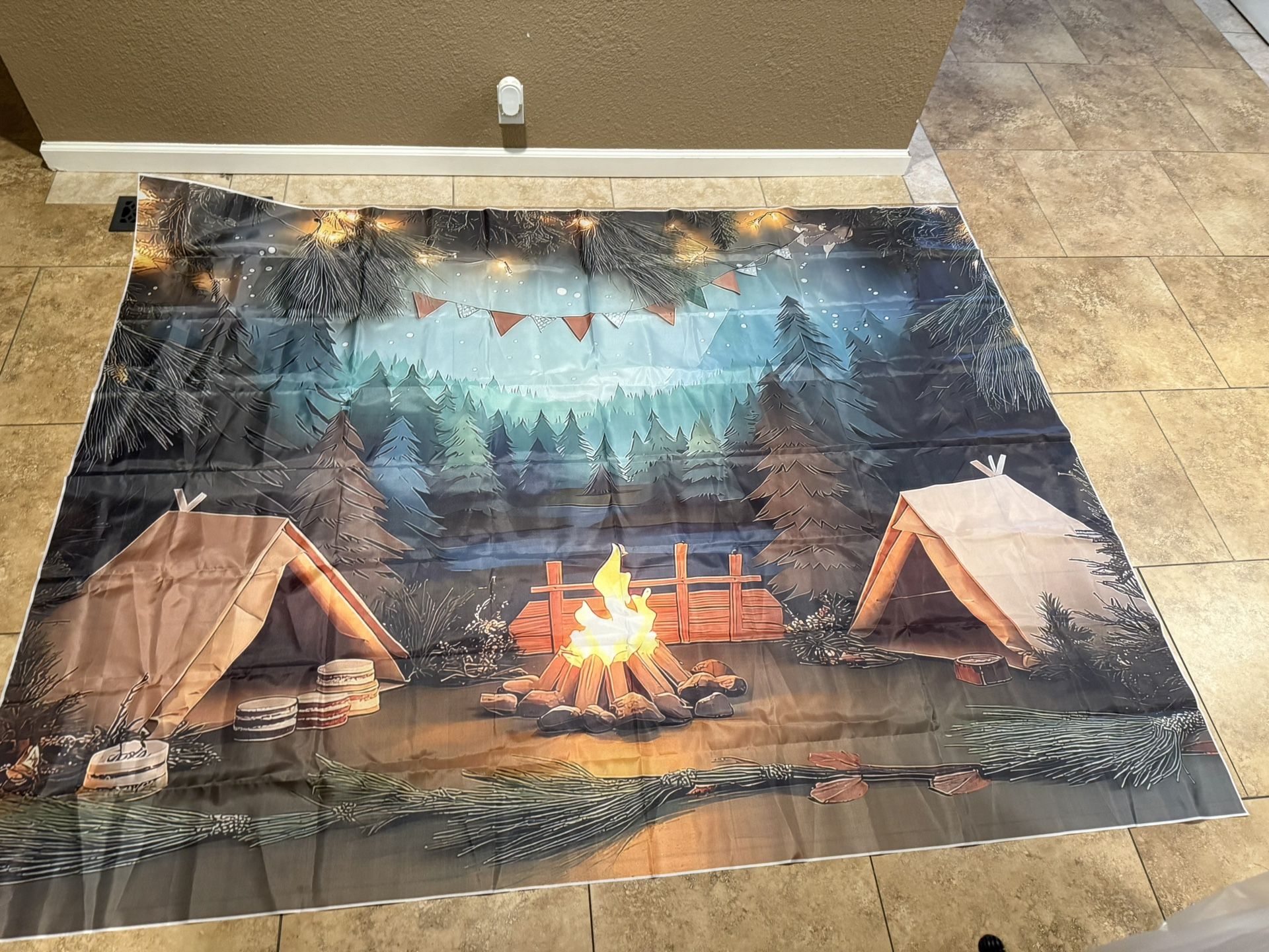 Camping Theme Woodland Backdrops