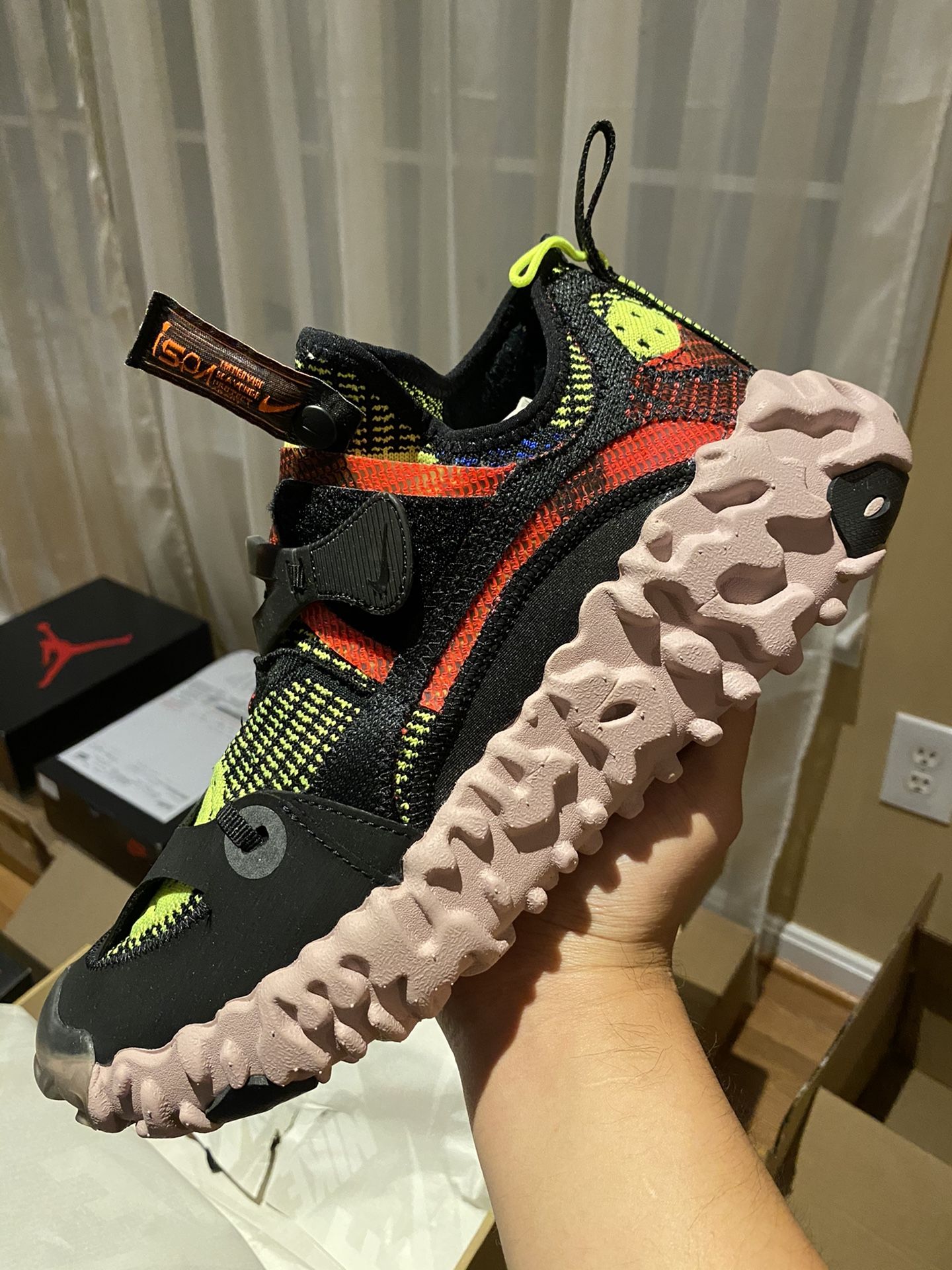 Nike ISPA Overreact 'Black Red Volt' - Main Image