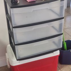 Cooler and Plastic Dresser