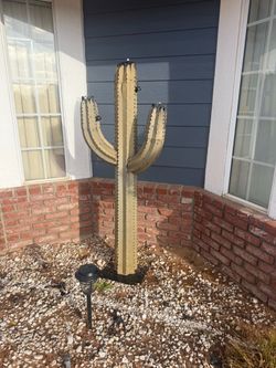 Tiki torch cactus