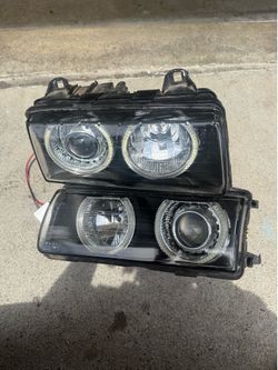 E36 Depo Glass Headlight With Halos
