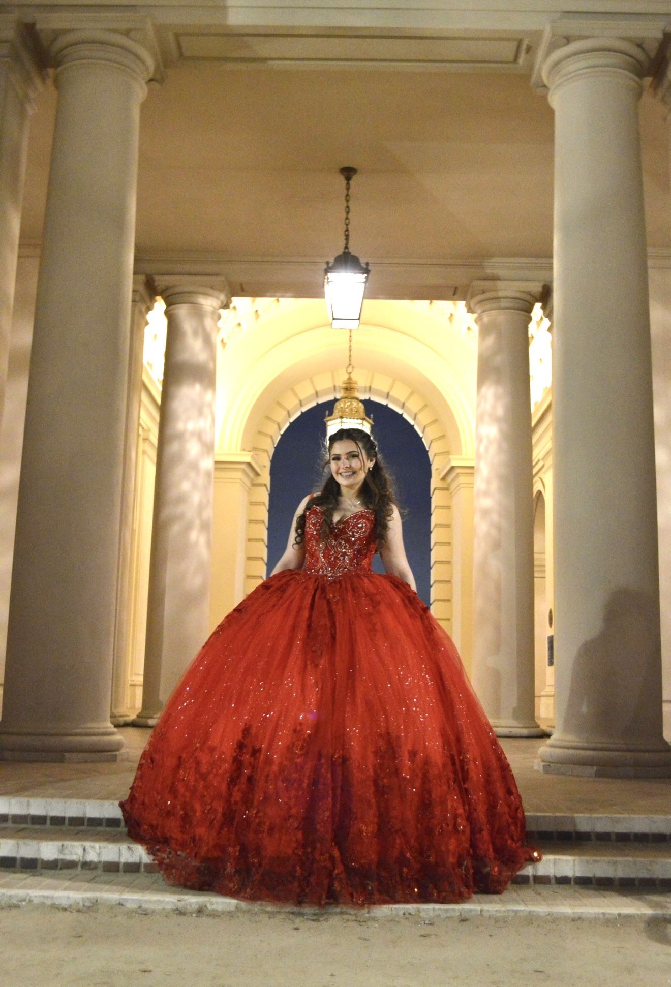 Quinceañera dress butterflies