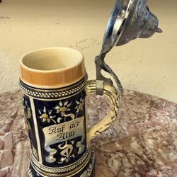 Beer mug, earthenware, Germany