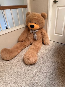 " Giant Teddy Bear Huge 4.5  feet Stuffed Teddy Bear Soft Toy Valentine's Big Gift (Brown