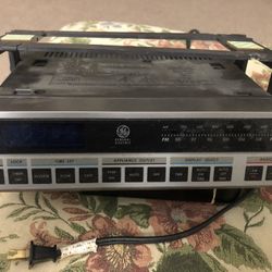 Antique Radio With Clock