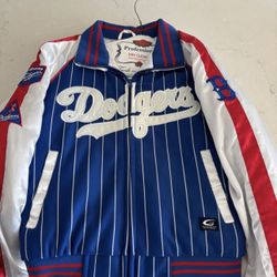 Los Angeles Dodgers MLB Cooperstown Collection Mens Jacket Blue Quilted SZ S Woman
