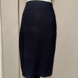 Express blue and Red Plaid Pencil Skirt size 0
