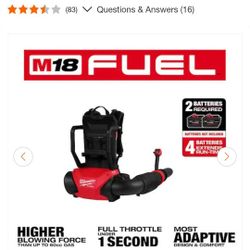 Milwaukee Back Pack Blower