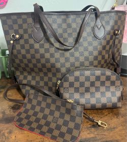 Purse & Makeup bag set