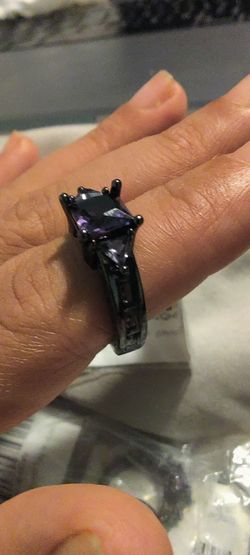Purple Diamond Ring All Sizes