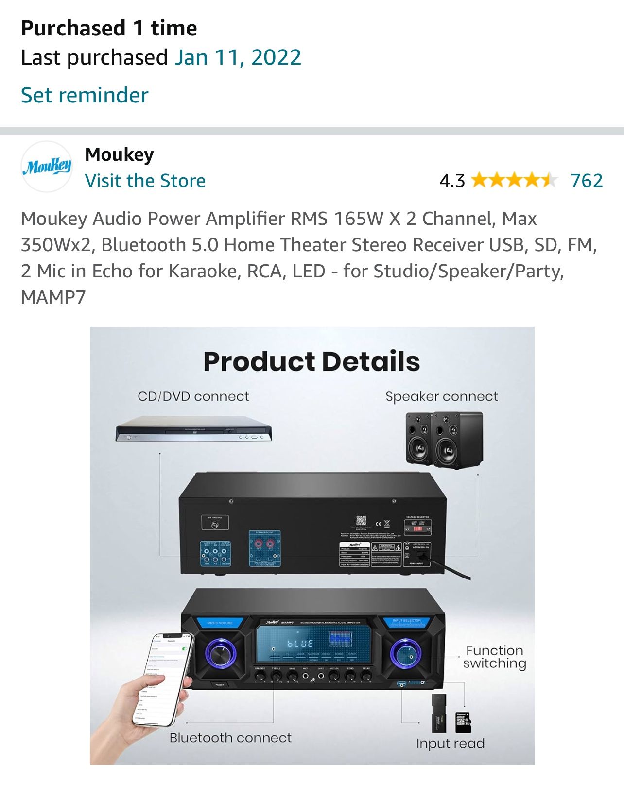 Stereo Receiver (Bluetooth)
