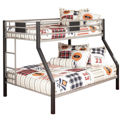 Ashley Dinsmore Twin Over Full Metal Bunk Bed  (with mattress)