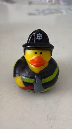 A rubber ducky firefighter