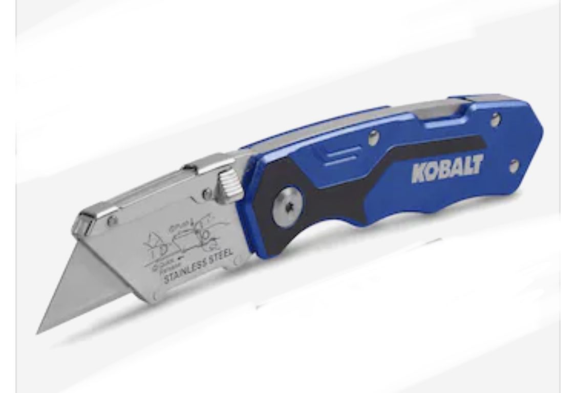 Kobalt 18mm 11-Blade Folding Utility Knife Stainless Steel | 10002