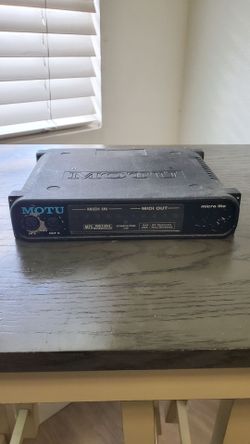 Motu Micro Lite Midi Interface for Midi devices