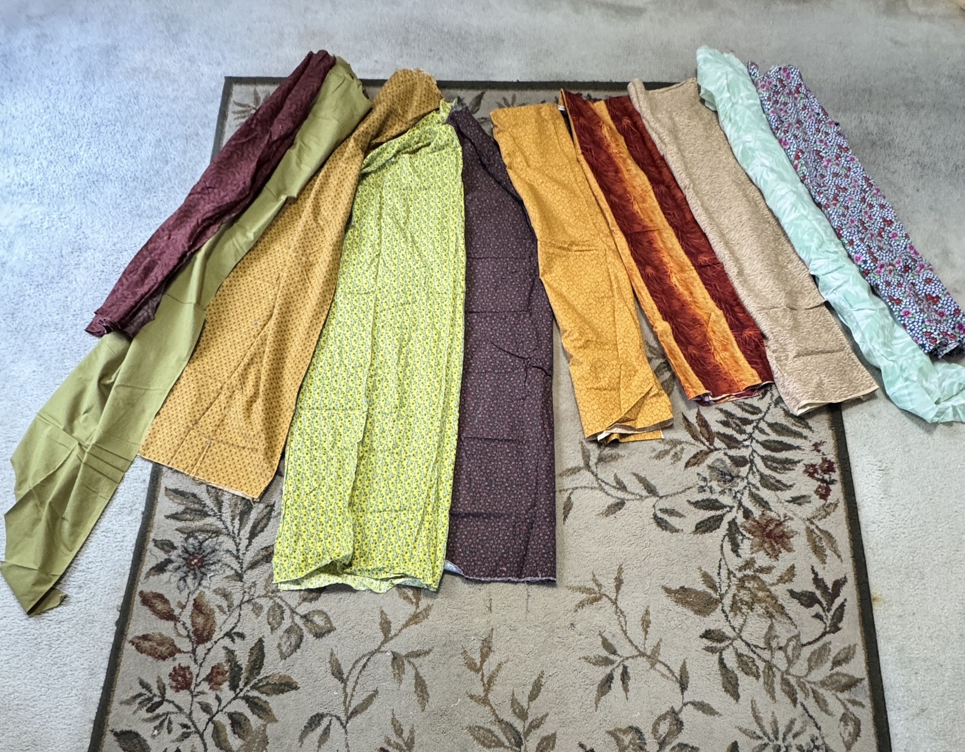 10 Fabrics Variety Of Color Lengths And Lengths